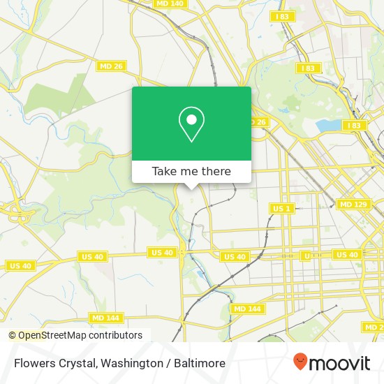 Flowers Crystal, 3117 Baker St map