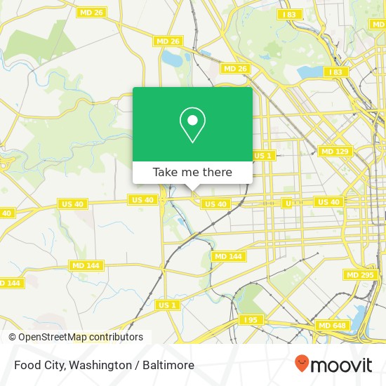 Mapa de Food City, 630 N Franklintown Rd