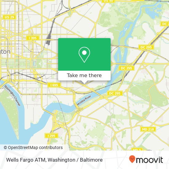 Wells Fargo ATM, 1400 Potomac Ave SE map