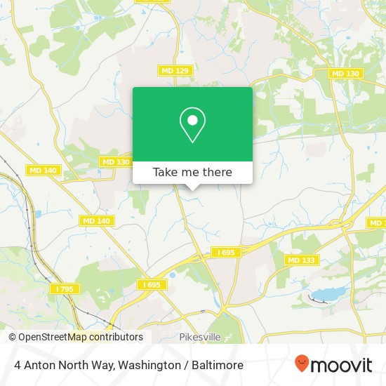 4 Anton North Way, Pikesville, MD 21208 map