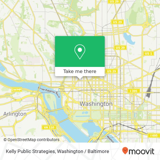 Kelly Public Strategies, 2025 M St NW map