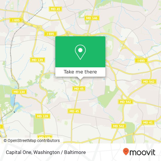 Mapa de Capital One, 8000 York Rd
