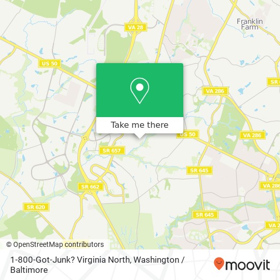 Mapa de 1-800-Got-Junk? Virginia North, 13933 Willard Rd