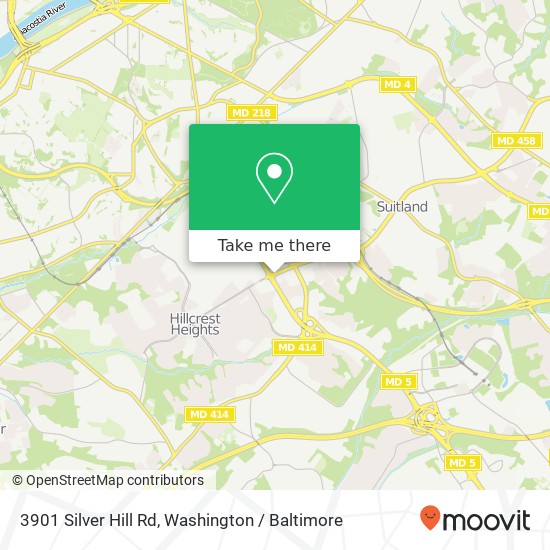 3901 Silver Hill Rd, Suitland (SUITLAND), MD 20746 map