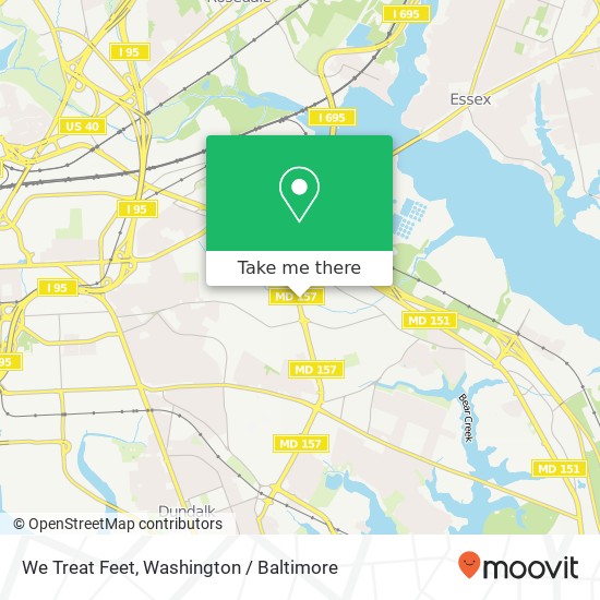 We Treat Feet, 1123 Merritt Blvd map