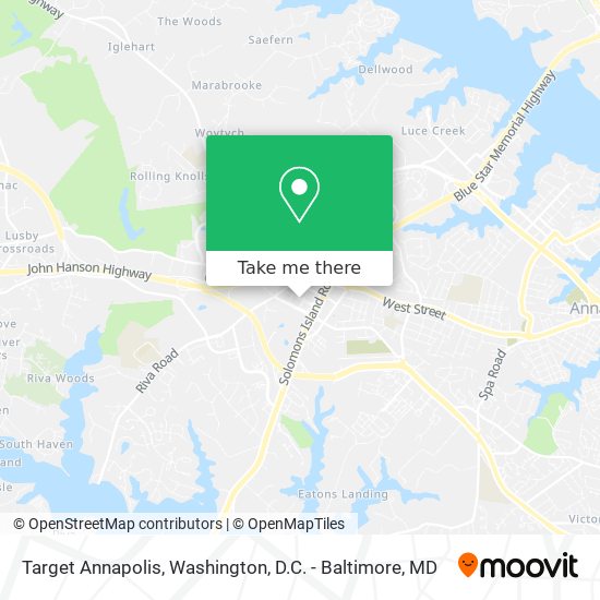 Target Annapolis map