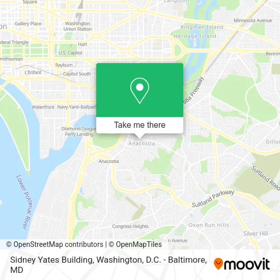 Mapa de Sidney Yates Building