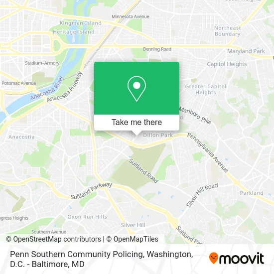 Penn Southern Community Policing map