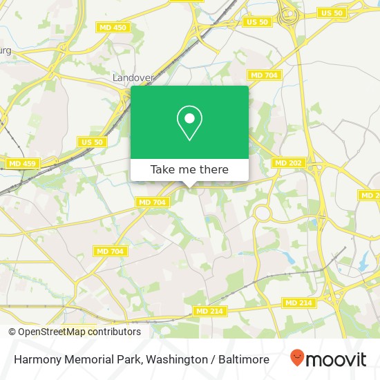 Harmony Memorial Park map