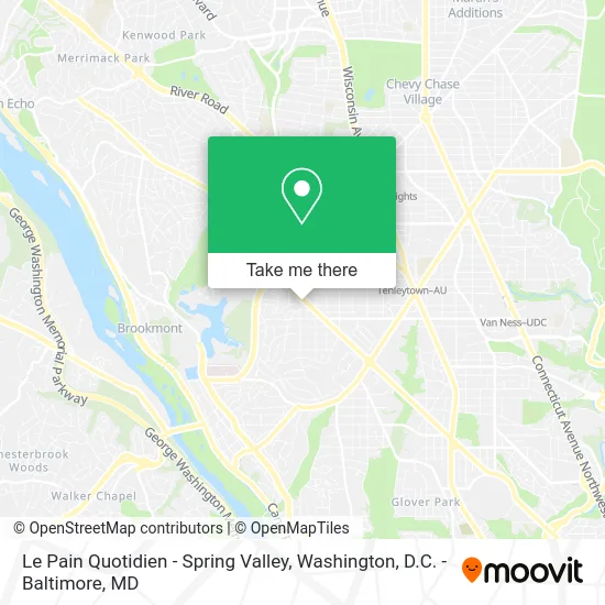 Le Pain Quotidien - Spring Valley map