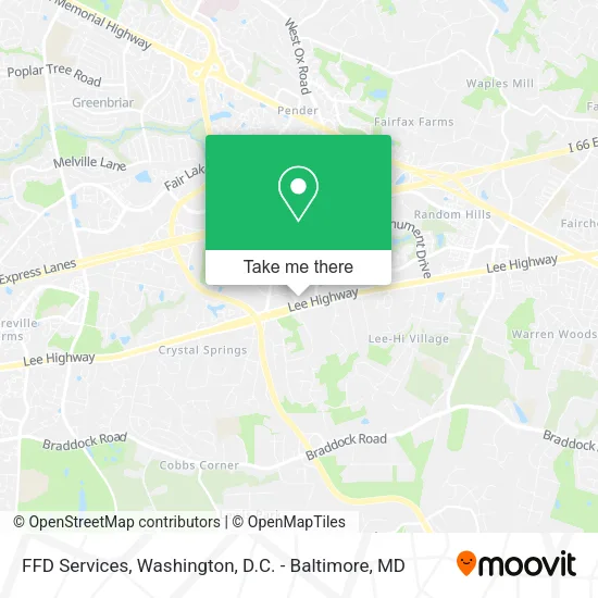 FFD Services map