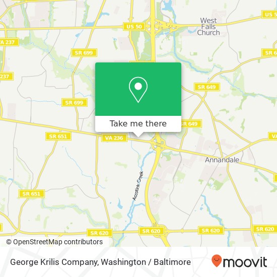 Mapa de George Krilis Company, 8104 Little River Tpke