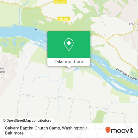 Calvary Baptist Church Camp map