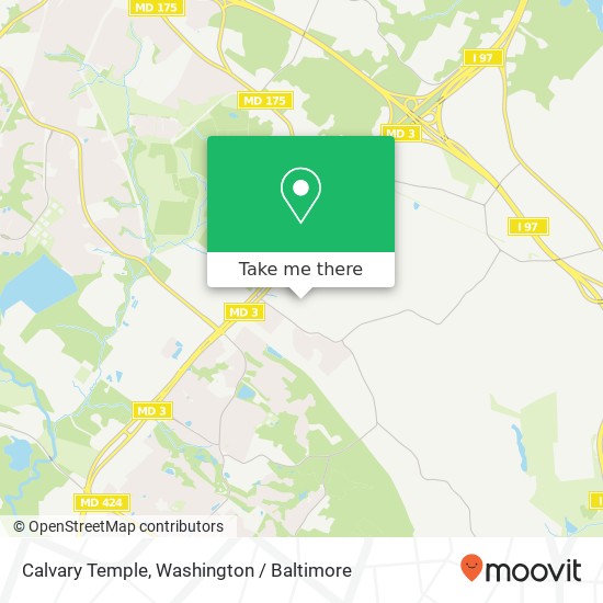 Mapa de Calvary Temple, 821 Brandy Farms Ln