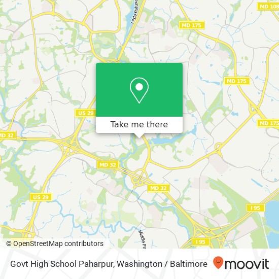 Govt High School Paharpur, 9861 Broken Land Pkwy map