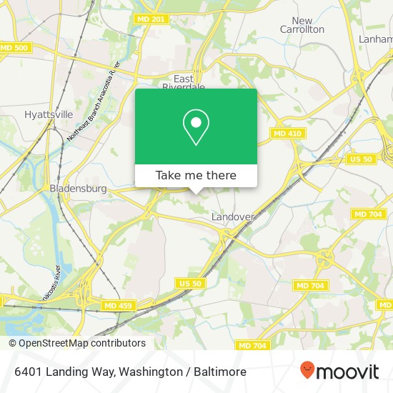 6401 Landing Way, Hyattsville, MD 20784 map