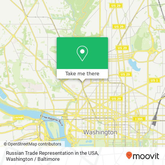 Russian Trade Representation in the USA map