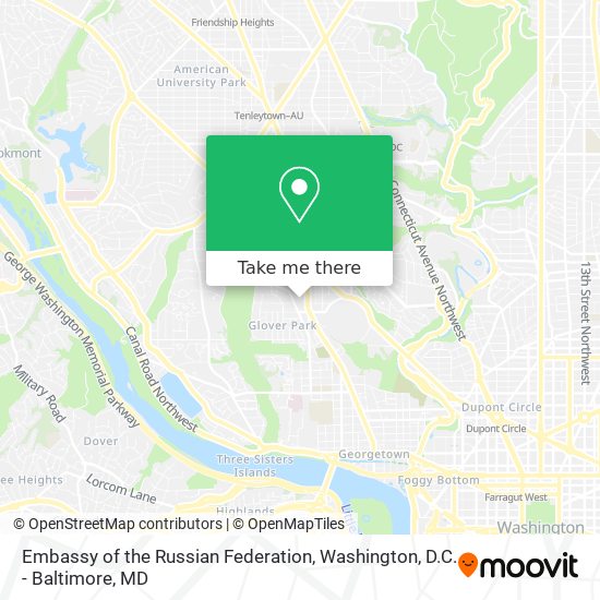 Embassy of the Russian Federation map