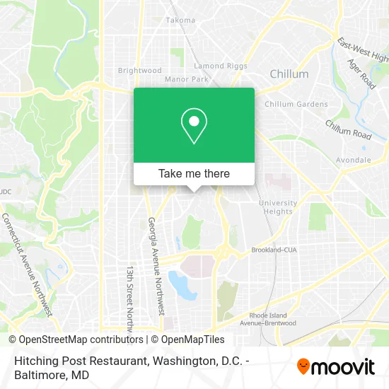 Hitching Post Restaurant map