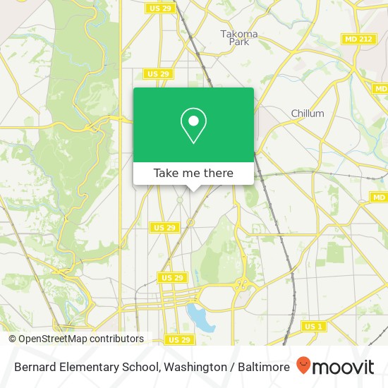 Mapa de Bernard Elementary School, 430 Decatur St NW
