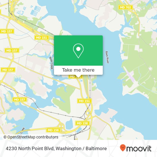 4230 North Point Blvd, Dundalk, MD 21222 map