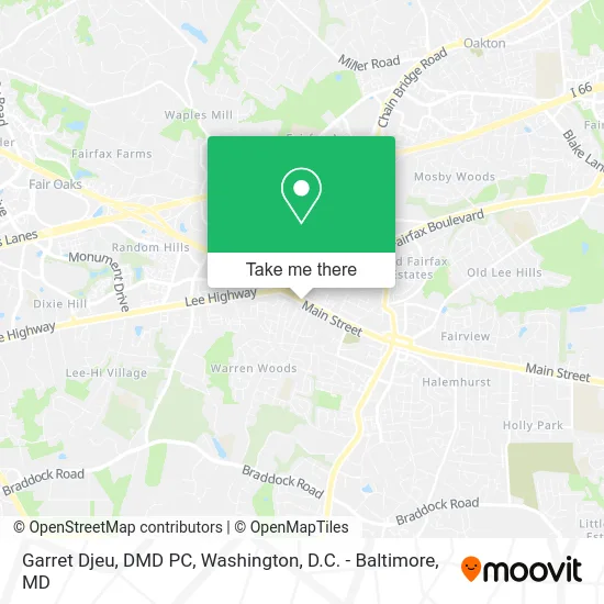 Garret Djeu, DMD PC map