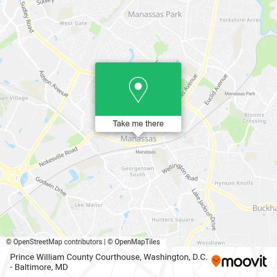 Prince William County Courthouse map