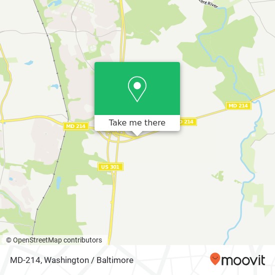 MD-214, Upper Marlboro, <B>MD< / B> 20774 map