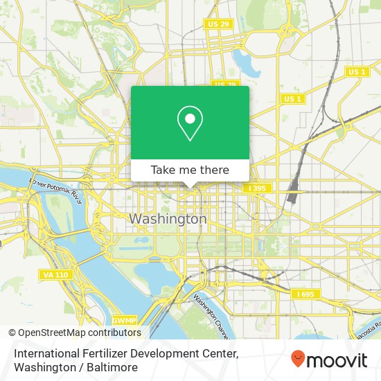 International Fertilizer Development Center map