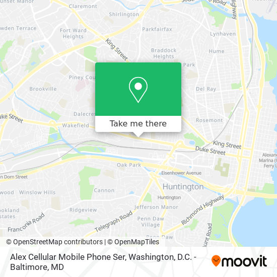 Mapa de Alex Cellular Mobile Phone Ser