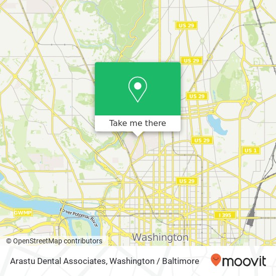 Mapa de Arastu Dental Associates, 1841 Columbia Rd NW