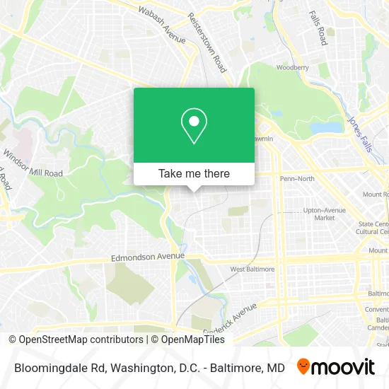 Bloomingdale Rd map