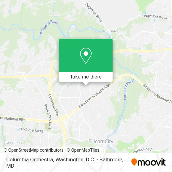 Columbia Orchestra map