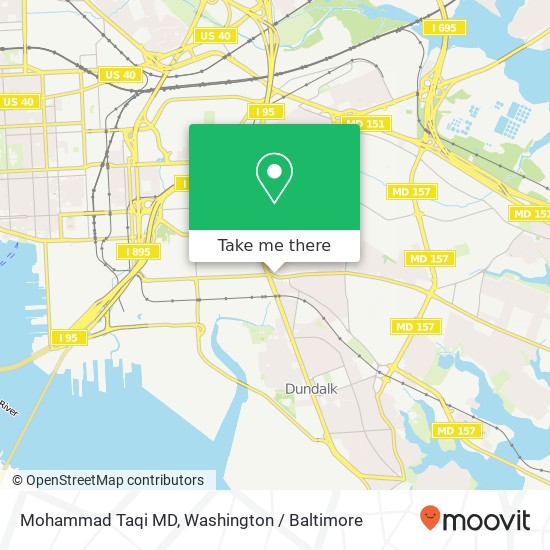 Mapa de Mohammad Taqi MD, 6710 Holabird Ave
