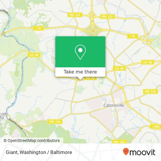 Mapa de Giant, 6223 Baltimore National Pike