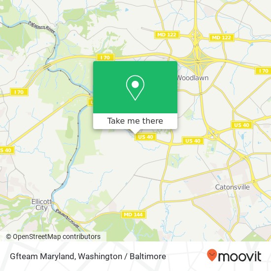 Mapa de Gfteam Maryland, 6565 Baltimore National Pike