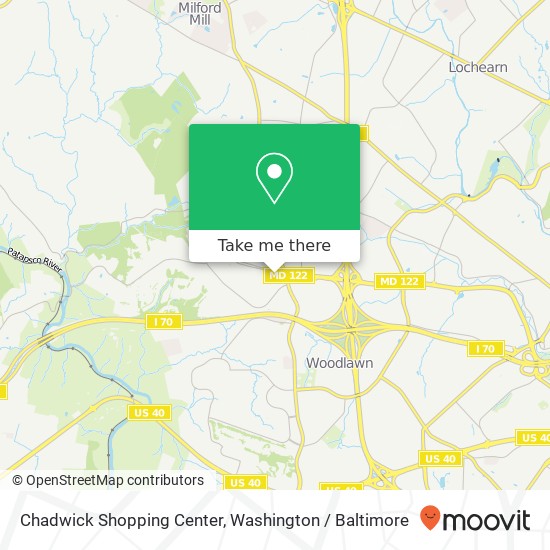 Chadwick Shopping Center map