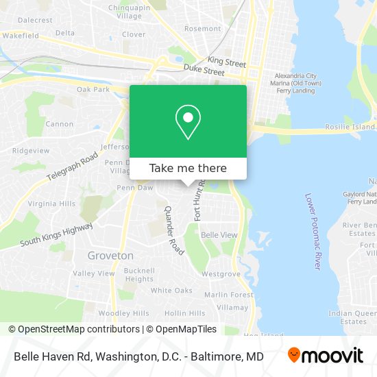 Mapa de Belle Haven Rd