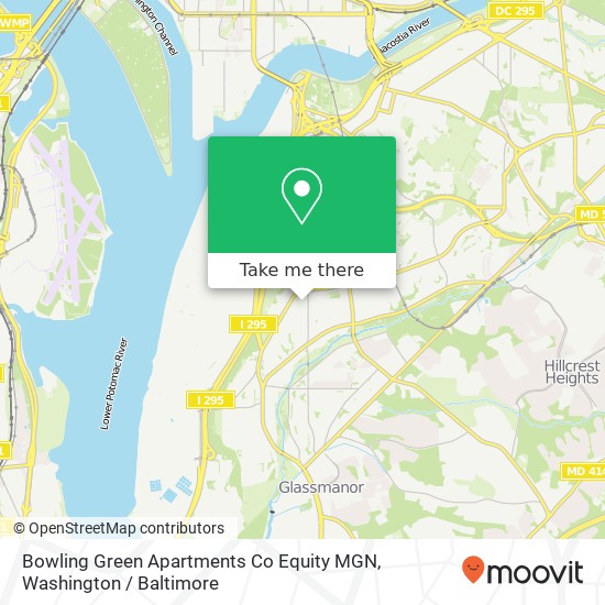 Mapa de Bowling Green Apartments Co Equity MGN, 233 Savannah St SE