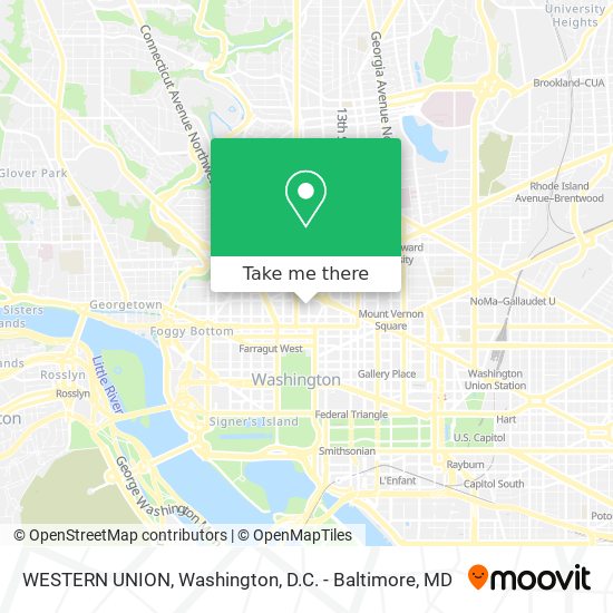 Mapa de WESTERN UNION