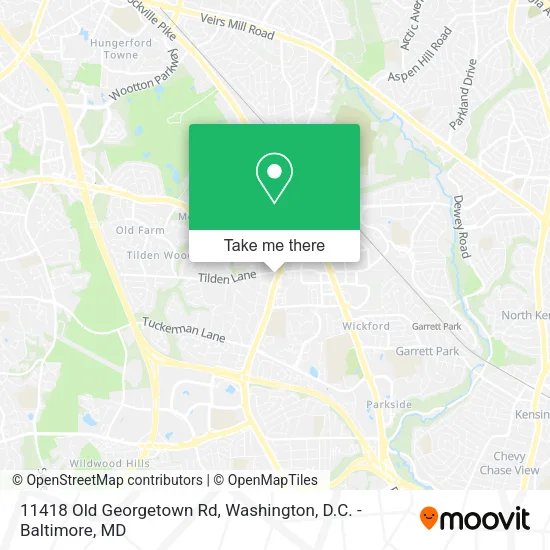 11418 Old Georgetown Rd map