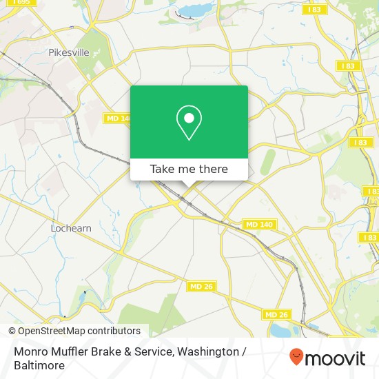 Monro Muffler Brake & Service, 4110 W Northern Pkwy map