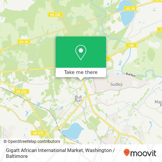 Mapa de Gigatt African International Market, 7503 Presidential Ln
