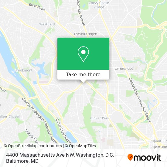 Mapa de 4400 Massachusetts Ave NW