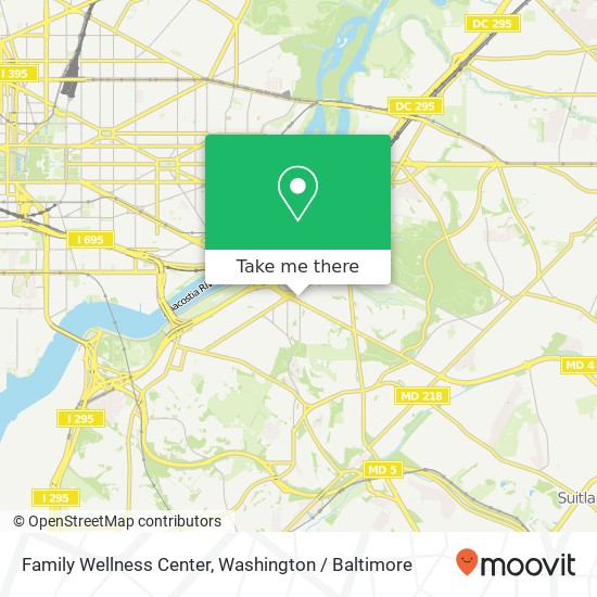 Family Wellness Center, 2526 Pennsylvania Ave SE map