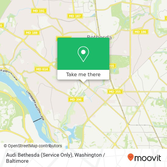 Mapa de Audi Bethesda (Service Only), 5206 River Rd
