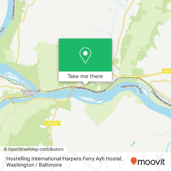 Hostelling International-Harpers Ferry Ayh Hostel map