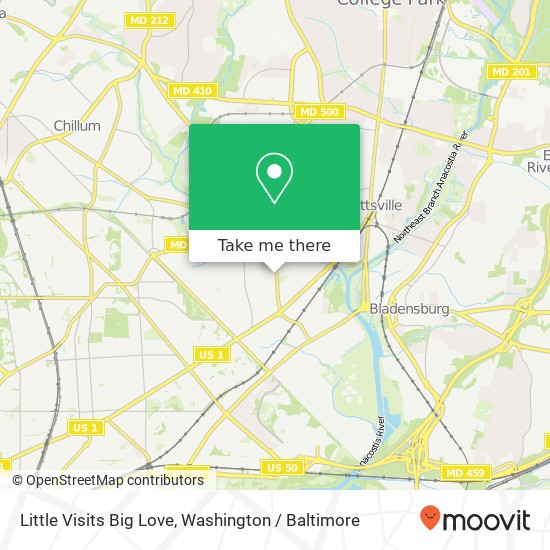 Mapa de Little Visits Big Love, 38th St
