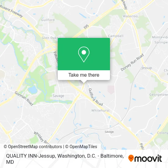 Mapa de QUALITY INN-Jessup