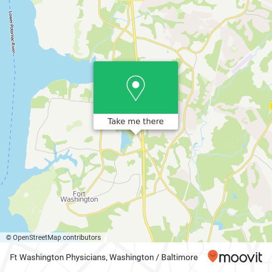 Mapa de Ft Washington Physicians, 11701 Livingston Rd